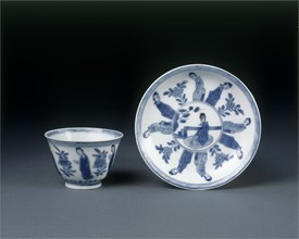 Cup and saucer. China, Kangxi period, c. 1662-1722