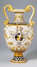 Amphora Vase with snake handles, by Alfred Stevens. Staffordshire, England, 1864