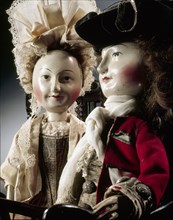 Lord and Lady Clapham Dolls. England, 17th-18th century