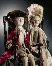 Lord and Lady Clapham Dolls. England, 17th-18th century