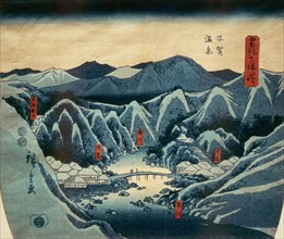 Kiga Hot Spring, by Utagawa Hiroshige. Japan, 19th century