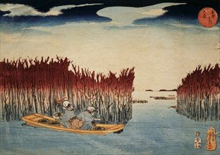 Omori, from the Famous Views in Edo series, by Utagawa Kuniyoshi