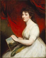 Miss Mary Linwood, by John Hoppner. England, early 19th century