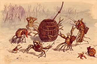 The Crab Pot, by Ernest Griset. England, 19th century