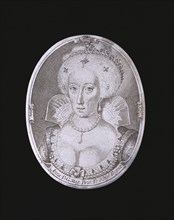 Anne of Denmark, by Simon de Passe. London, England, early 17th century
