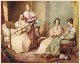 The Four Daughters of Archbishop Sumner, by G. Richmond. Britain, 1833