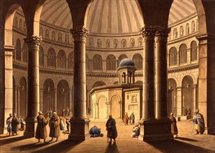Holy Sepulchre, by Luigi Mayer. Jerusalem, 18th century