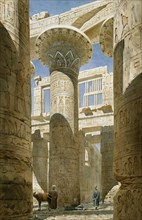 The Hall of Columns, by Richard Phene Spiers. Karnak, Egypt, 19th-20th century