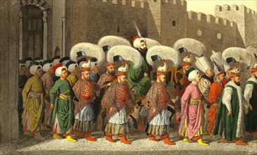 Sultan Mahmud II in Procession. Turkey, 1809