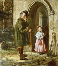 The Contrast - Youth and Age, by John Callcott Horsley. England, mid-19th century