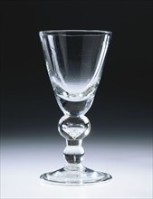 Drinking glass, by Ravenscroft. England, late 17th century
