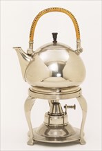 Teapot, burner and stand. Germany, 1900