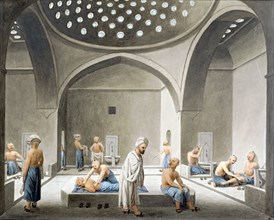 Men Bathing. Turkey, 19th century