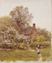 A Cottage at Chiddingford, Surrey, by Helen Allingham. Chiddingford, 1881-1917