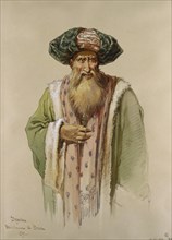 Dervish from Bosnia, by Amadeo Preziosi. Italy, mid-19th century
