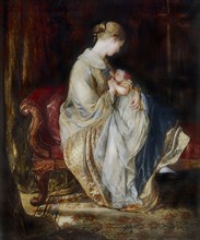 The Young Mother, by Charles West Cope. England, mid-19th century