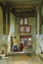 Reception room in the house of the Mumluk Raduan Bey, by Frank Dillon. Egypt, late 19th century