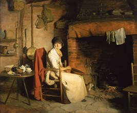 A cottage interior, by William Redmore Bigg. England, late 18th century