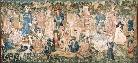 Devonshire Hunting Tapestry - Deer Hunt. Southern Netherlands, 15th century