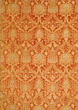 Granada furnishing fabric, by William Morris. London, England, 1884