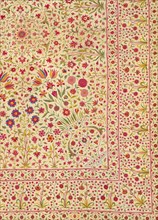 Floorspread, detail. India, 18th century