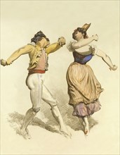 A Spanish Dance, by Thomas Miles Richardson. England, 19th century