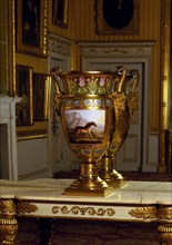 Painted Vase. London, England, 19th century