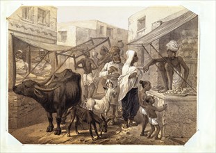 Our Bazaar, by George Franklin Atkinson. India, c.1860.