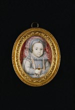 Edward VI as a child, by Isaac Oliver. England, 16th-17th century