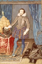 Richard Sackville, 3rd Earl of Dorset, by Isaac Oliver. England, 1616