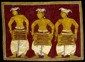 Three drummers. Sri Lanka, 18th century