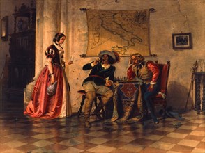 The Chess Players, by Carl Friedrich Heinrich Werner. Germany, 19th century