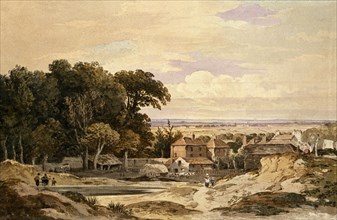 Hampstead, by John Varley. Hampstead, England, 19th century