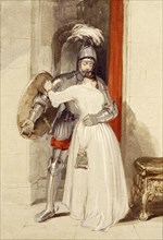 Knight and Lady, by George Cattermole. England, 19th century