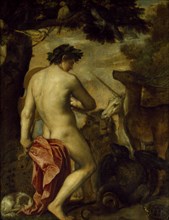 Orpheus Enchanting The Animals, by Alessandro Varotari. Venice, Italy, early 17th century