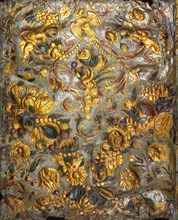 Panel, detail, by Martinus van den Heuvel. The Netherlands, late 17th century