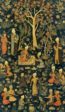 A princely picnic scene. Persian, 16th century