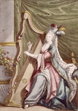 Marie Justine BeNit Duroncerai, by Prunau. London, English, late 18th century