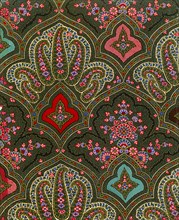 Design for printed shawl fabric, by George Haite. England, 19th century