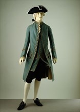 Formal coat and waistcoat. England, mid-18th century