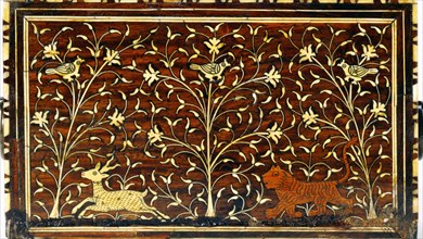 Fall front cabinet. Western India, 17th century