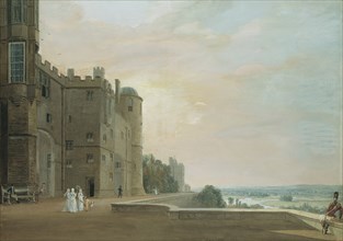 Windsor Castle, by Paul Sandby. England, early 19th century