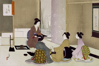 The Tea Ceremony, by MizuN Toshikata. Japan, late 19th-early 20th century
