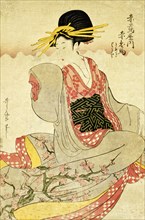 Akahime of The Akatsutaya House, by Kitagawa Utamaro. Japan, 18th century