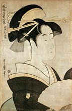 Courtesan, from the Eight Views of The Floating World, by Kitagawa Utamaro. Japan, 1790