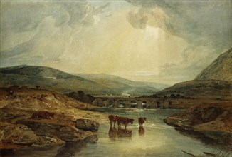 Bridge near The Usk, by J.M.W. Turner. Wales, 19th century