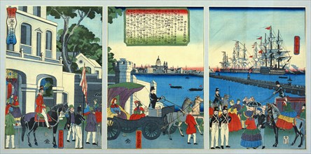 The Port of London, England. Japan, 19th century