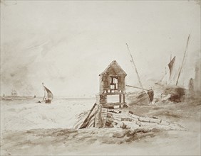 Coast Scene, by John Constable. Brighton, England, 1824