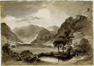 View at Langdale, by John Constable. England, 1806