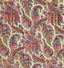 Design for printed shawl fabric, by George Charles Haite. England, 19th century
